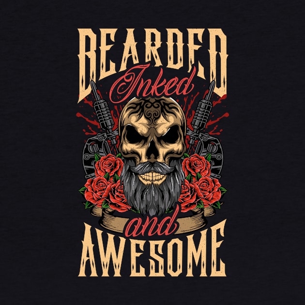 Bearded Inked And Awesome Badass Dad by theperfectpresents